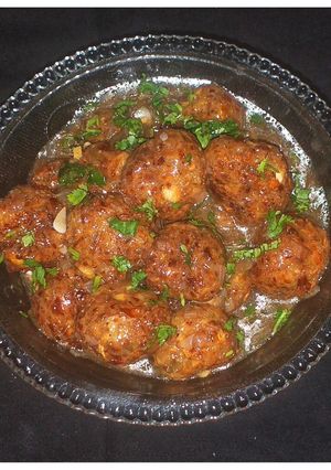 A picture of Cabbage Manchurian.