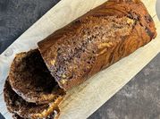 Una foto di plumcake cacao