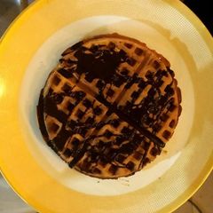 A picture of Jackfruit chocolate waffles.