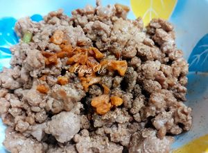 Hình của món Thịt bò băm xào.