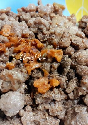 Hình của món Thịt bò băm xào.