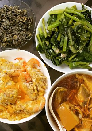 Hình của món Tôm hoàng kim.