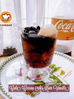 Gambar 👩🍳Cola Cincau Aiskrim Vanilla