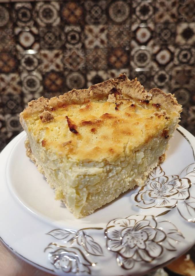 Пиріг із сиром та яблуками 🍪