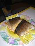 Crispy Skin Salmon with Garlic, Lemon Butter Sauce