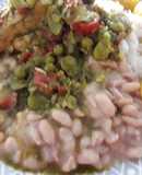 Seco de Pollo y Frejol Canario a lo Carmelita