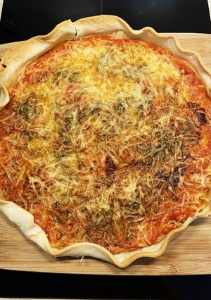 Une photo de Tarte thon tomate
