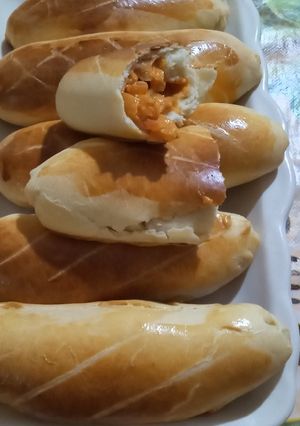 صورة لوصفة خبيزات 🥖 محشيين⁦ بدون لحوم