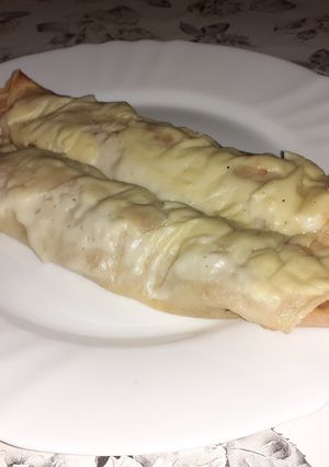 Chilis húsos palacsinta recept fotója
