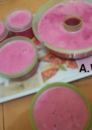 Foto resep Puding BuNaMe (buah naga merah)