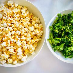 Popcorn and Kale Crisps A picture of Popcorn and Kale Crisps.