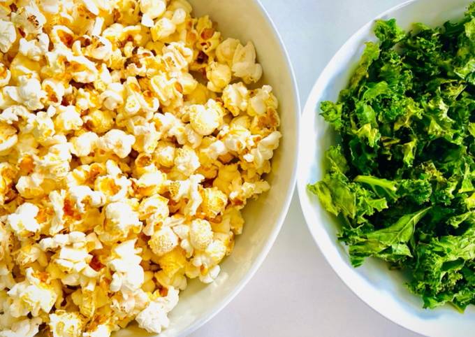 Popcorn and Kale Crisps