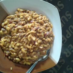 A picture of Sumptuous beans and macaroni recipe.