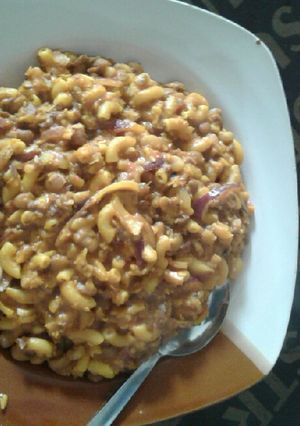 A picture of Sumptuous beans and macaroni recipe.