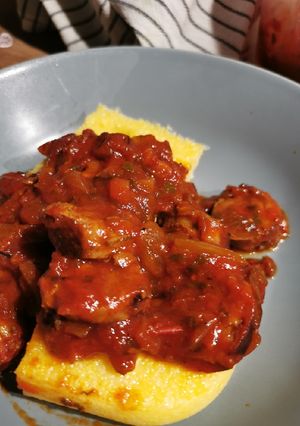 Une photo de Polenta saucisse Toulouse
