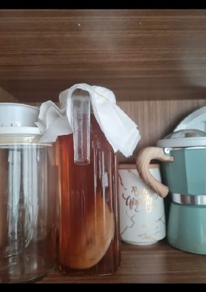 Foto resep Kombucha, fermentasi teh sumber probiotik sehat
