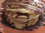 Una foto de pancakes de vainilla fáciles