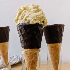 A picture of No-Churn Pistachio Ice Cream.