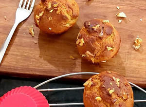 A picture of Whole Wheat Banana Muffins.
