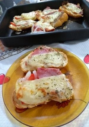 Foto de Sanduíche quente aberto