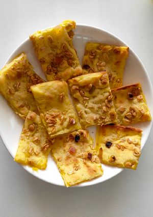 Hình của món Bánh khoai lang nướng.