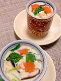 Budino salato con fungo e gamberetti "chawan mushi" (cucina giapponese🇯🇵😋)