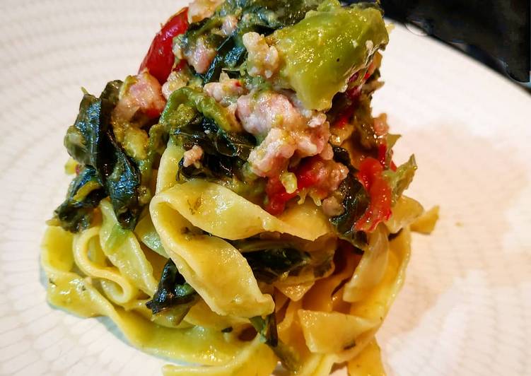 Tagliatelle con cime di rapa