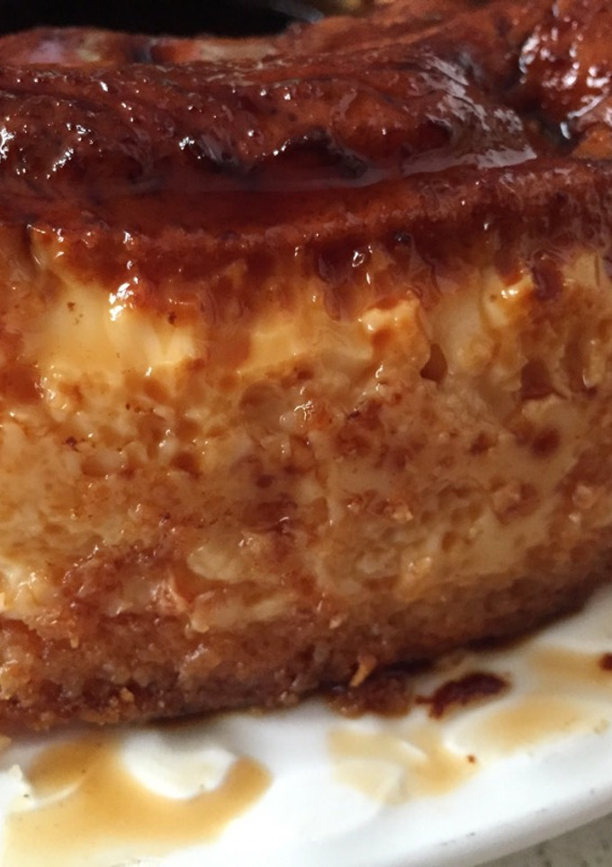 Una foto de Flan de coco