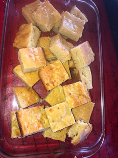 Una foto de Sopa paraguaya con harina de garbanzo!!