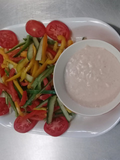 A picture of Mixed vegetable salad in cocktail sauce# Easter specialcontest#.