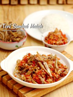 Foto resep Teri sambal Matah menu boros nasi