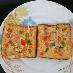 Malai bread Pizza A picture of Malai bread Pizza.