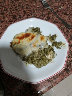 Una foto de Espinacas a la crema