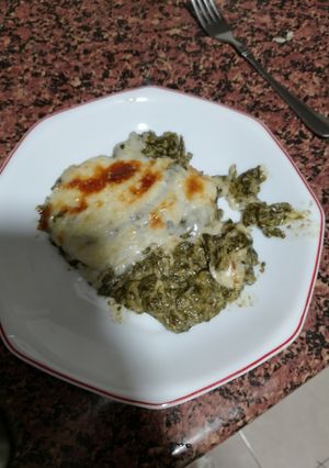 Una foto de Espinacas a la crema