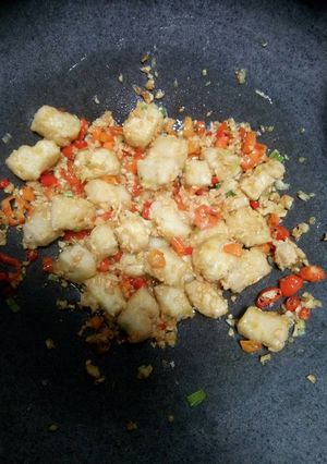 Foto resep Tahu Crispy siram cabai,bawang dan garam