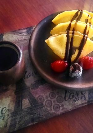 Una foto de Desayuno en 1, 2, 3 panqueques