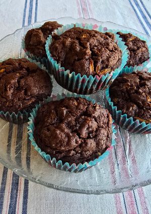 Cukkinis,csokis muffin recept fotója