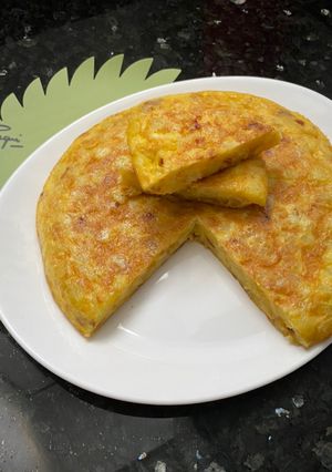 A picture of Spanish Potato and Onion Tortilla.