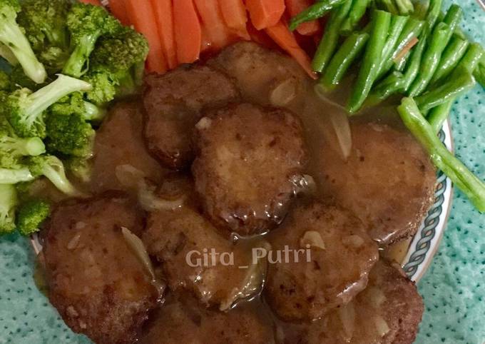  Resep  Bistik daging cincang mixed sapi ayam  kesukaan  