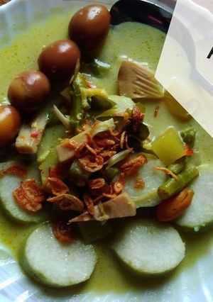 Foto resep Lontong sayur lodeh