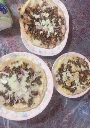 صورة لوصفة بيتزا الطاسة