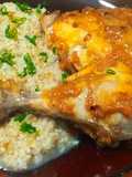 Pata muslo con trigo burgol y arroz integral