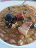 42. Fabada de alubias pintas y espinacas / Cocción lenta