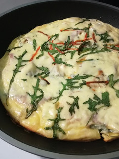 Gyors serpenyős pizza recept fotója