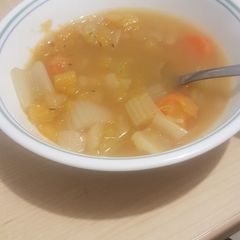 A picture of Vegetable soup recipe.
