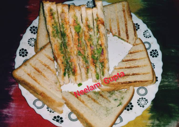 Recipe of Ultimate Veggie healthy sandwich