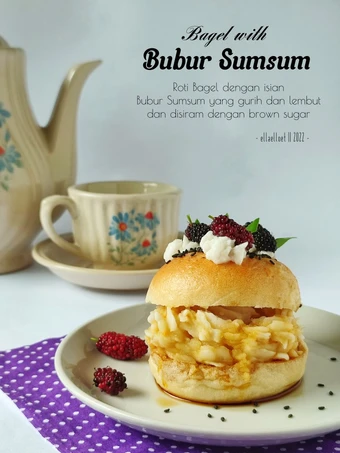 Langkah Mudah untuk Membuat Resep Bagel With Bubur Sumsum yang Bisa Manjain Lidah Anti Ribet, Lezat Sekali