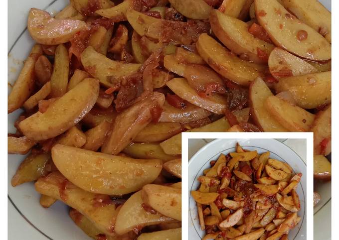 Cara Memasak Tumis jengkol pedas simple Menu Enak