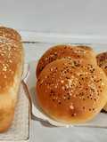 خبز اللب مع خبيزات الهامبرغر pain de mie