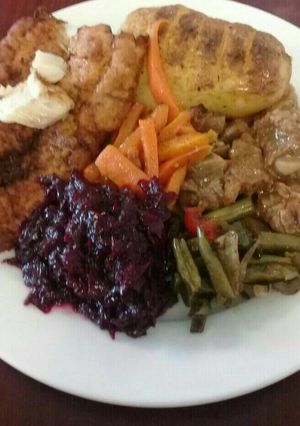 A picture of My Sunday lunch.